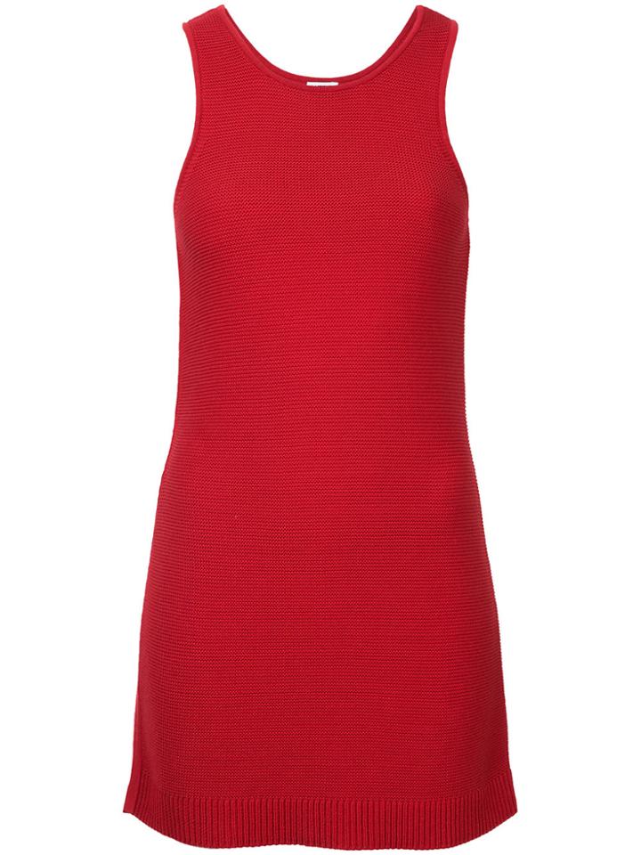 H Beauty & Youth Ribbed Knit Top - Red