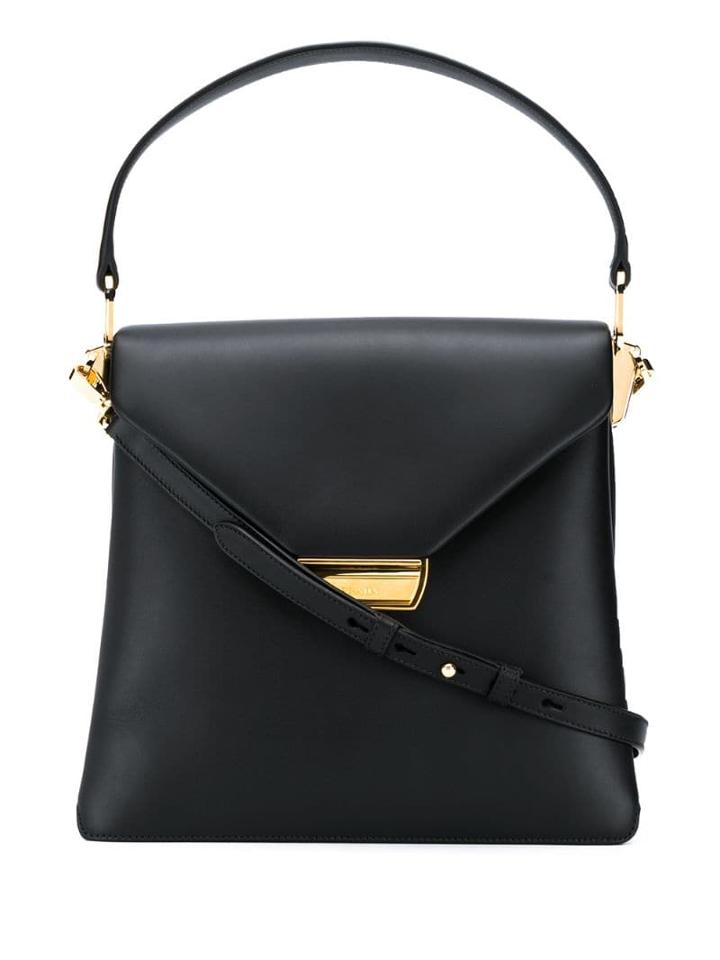 Prada Top Handle Shoulder Bag - Black