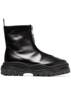Eytys Nikita Zip Leather Boots - Black
