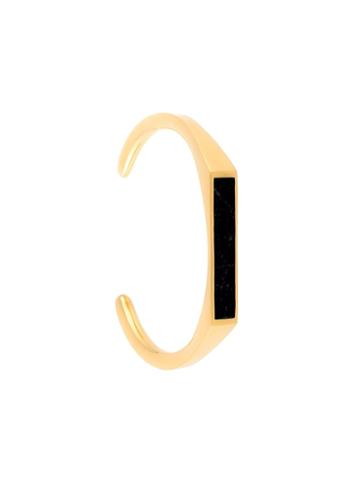 Edge Of Ember 'black Jade' Bangle, Women's, Metallic