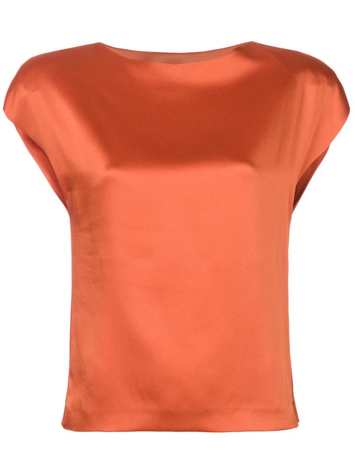 Chalayan Sculpted Fitted Top - Yellow & Orange