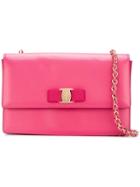 Salvatore Ferragamo Medium 'vara' Crossbody Bag - Pink & Purple