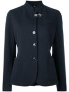 Fay - Buttoned Jacket - Women - Cotton/polyamide/spandex/elastane - 42, Blue, Cotton/polyamide/spandex/elastane