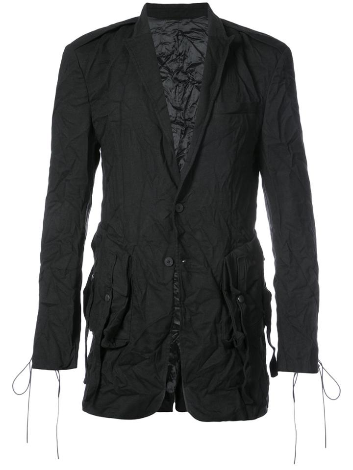 D.gnak Textured Blazer - Black
