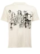 The Soloist Printed T-shirt, Men's, Size: 44, White, Cotton