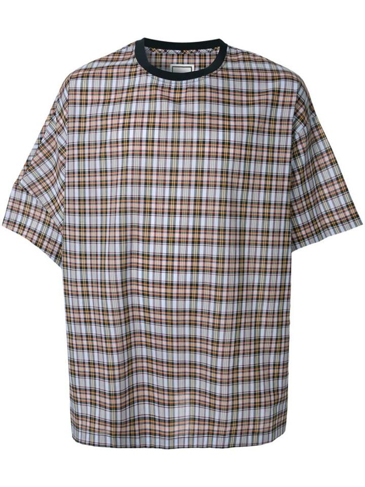Wooyoungmi Oversized Check T-shirt - Multicolour