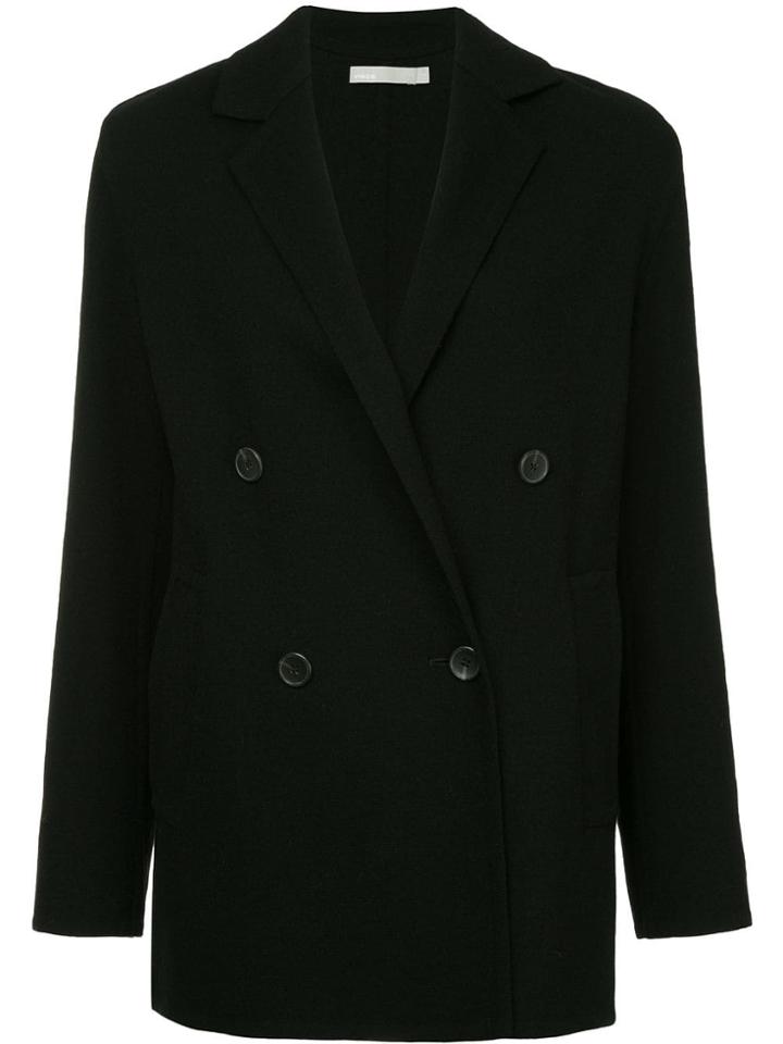 Vince Double-breasted Blazer - Black
