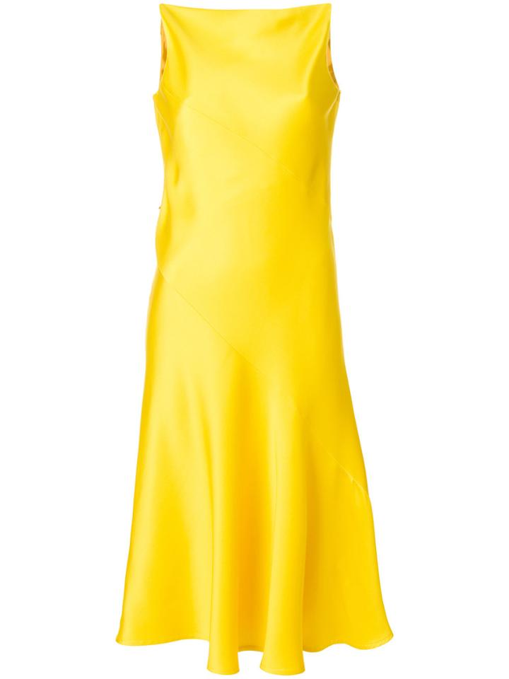 Calvin Klein 205w39nyc V Back Dress - Yellow & Orange