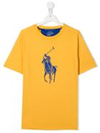 Ralph Lauren Kids Teen Logo Print T-shirt - Yellow