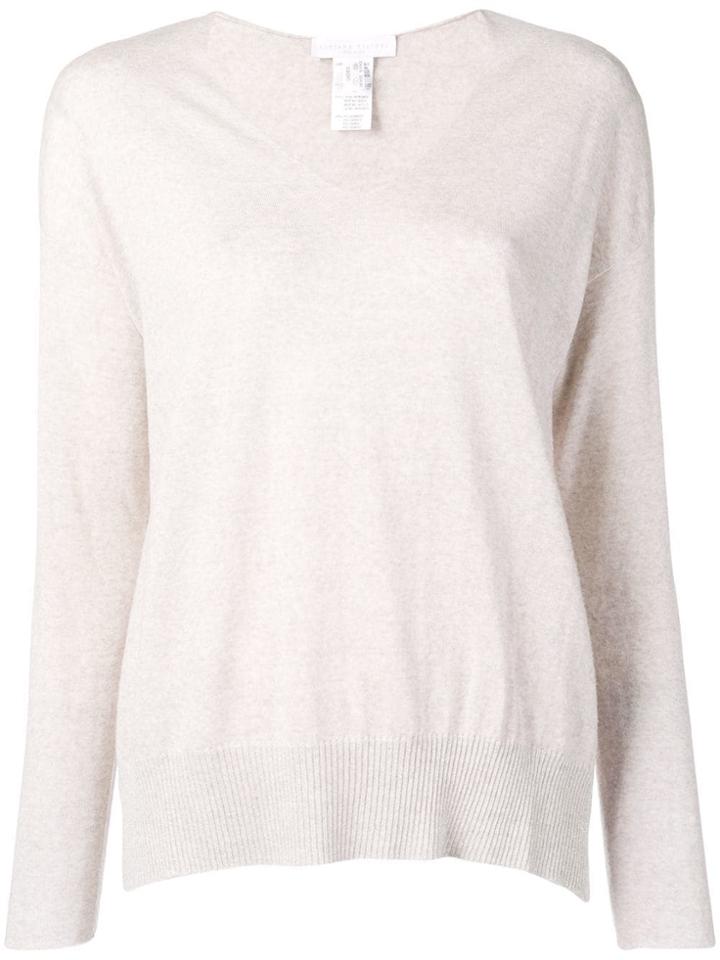 Fabiana Filippi Fine Knit V-neck Sweater - Nude & Neutrals