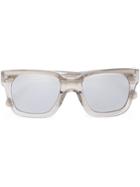Linda Farrow Square Frame Sunglasses, Men's, Grey, Acetate