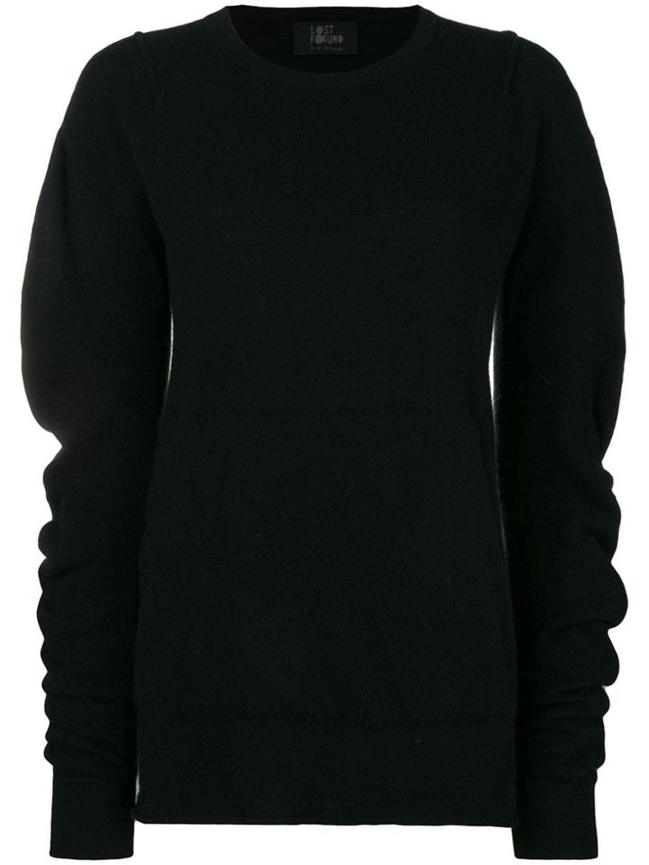 Lost & Found Rooms Pouch Pocket Sweater - Black