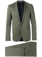 Les Hommes - Single Breasted Suit - Men - Cotton/spandex/elastane - 46, Green, Cotton/spandex/elastane