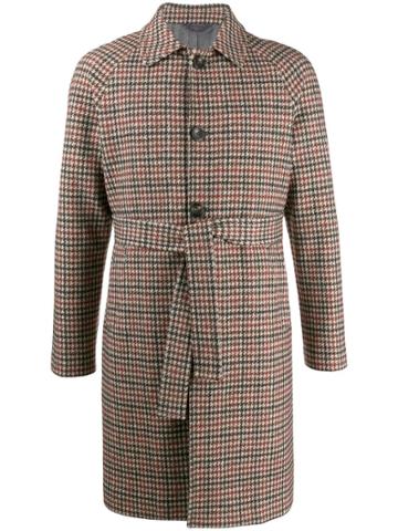 Circolo 1901 Houndstooth Pattern Coat - Green