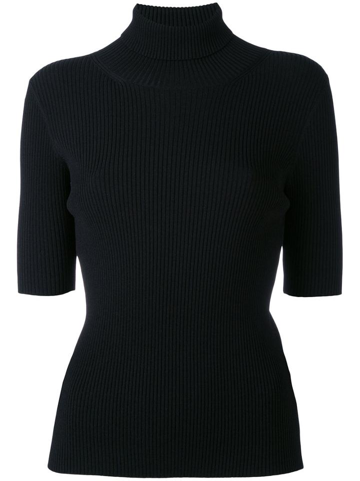 Valentino - Knitted Top - Women - Polyester/viscose - L, Black, Polyester/viscose