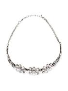 Emanuele Bicocchi Swarovski Crystal 'flower' Headband, Women's, Grey, Sterling Silver/swarovski Crystal