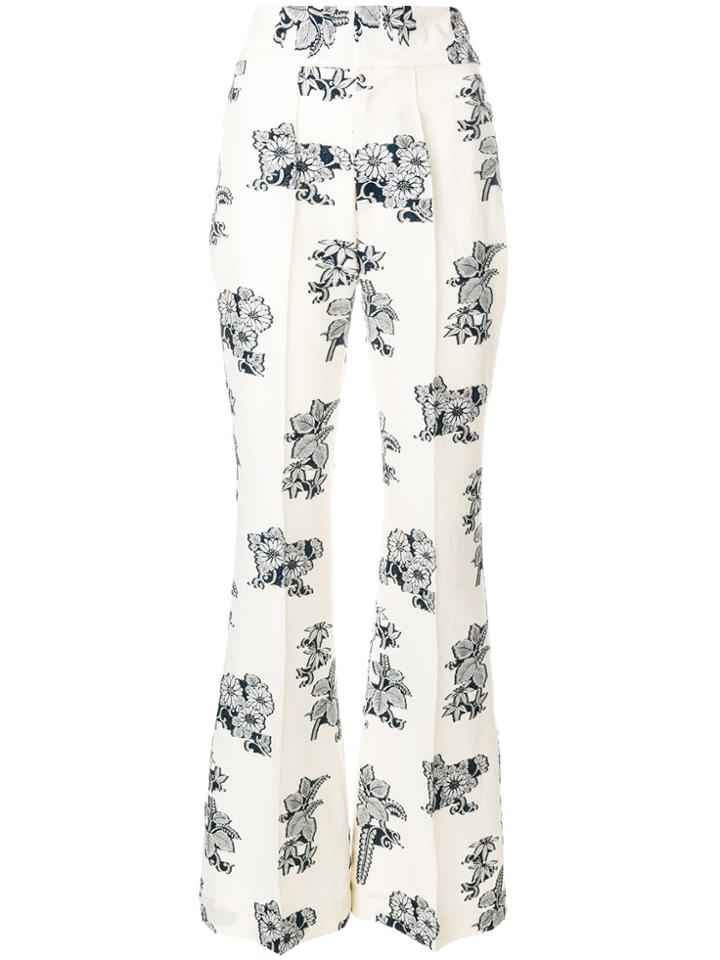 Sea Josephine Flared Trousers - Nude & Neutrals