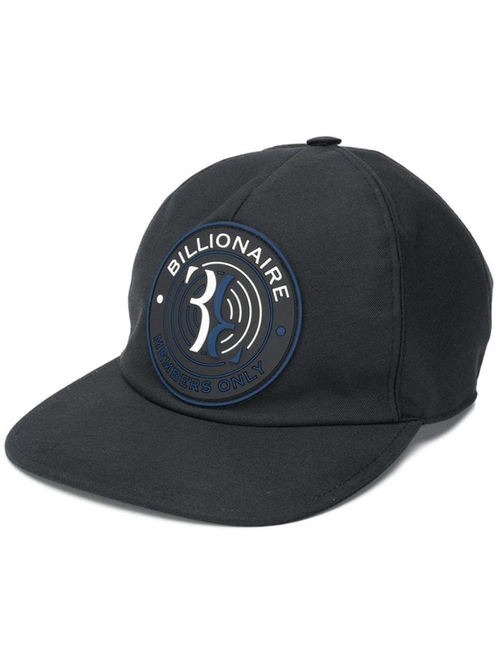 Billionaire Logo Embossed Cap - Black