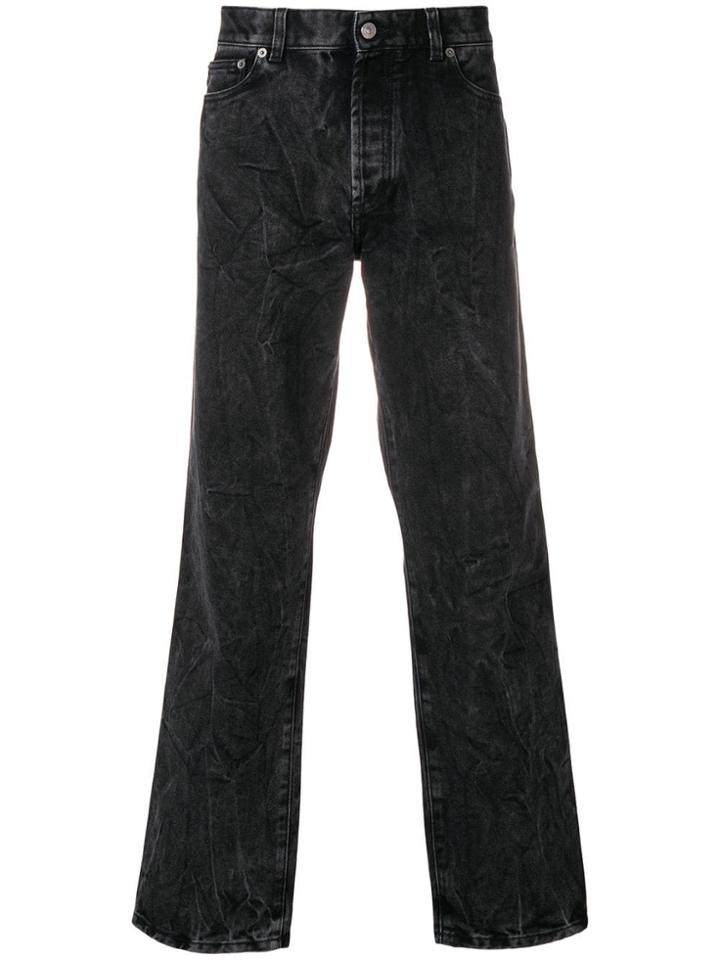 Givenchy Wrinkled Effect Jeans - Grey