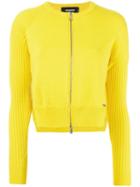 Dsquared2 Skinny Side Slit Cardigan, Women's, Size: Xs, Yellow/orange, Wool