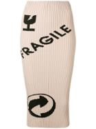 Maison Margiela Cartoon Print Knitted Skirt - Neutrals