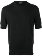 Tom Ford Knitted Short Sleeve T-shirt, Men's, Size: 50, Black, Cotton