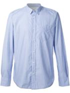 Officine Generale Patch Pocket Shirt, Men's, Size: Xl, Blue, Cotton
