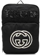 Gucci Gg Logo Backpack - Black