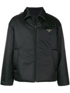 Prada Logo Padded Jacket - Black