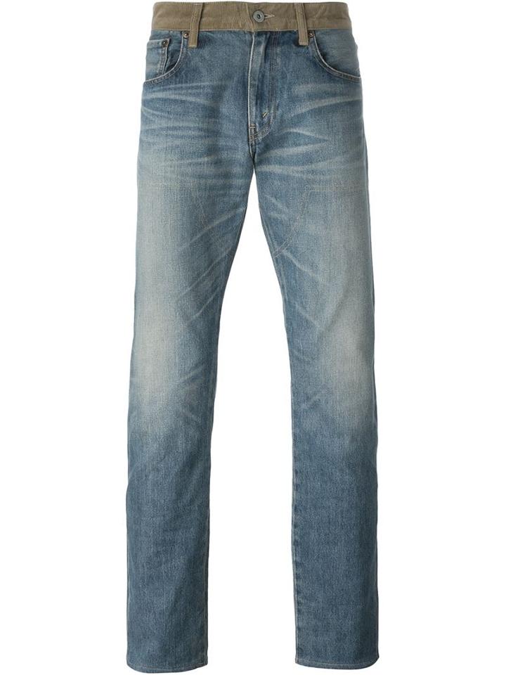 Junya Watanabe Comme Des Garçons Man Patched Jeans, Men's, Size: S, Blue, Cotton