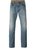Junya Watanabe Comme Des Garçons Man Patched Jeans, Men's, Size: S, Blue, Cotton