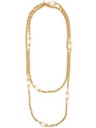 Chanel Vintage Pearl Filigree Necklace, Women's