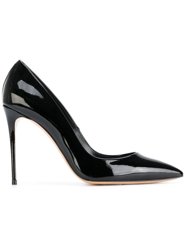 Casadei Pointed Stiletto Pumps - Black
