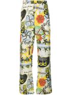 Martine Rose Graphic Print Trousers - Green