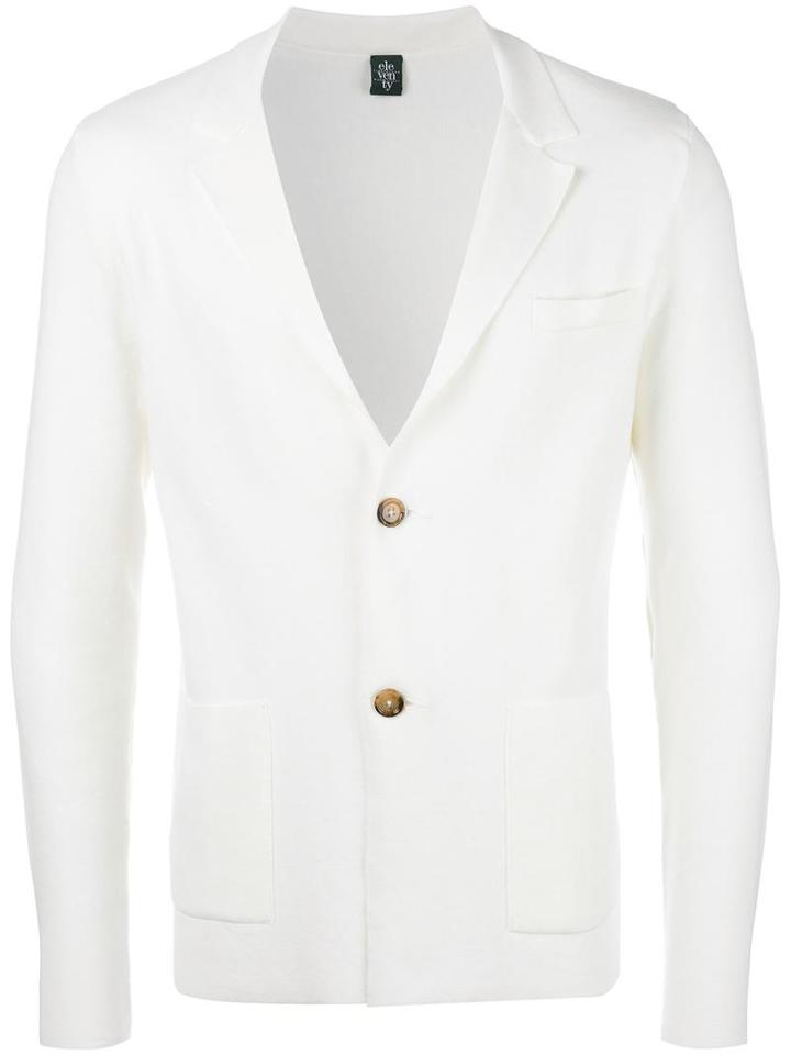 Eleventy Two Button Blazer, Men's, Size: Small, Nude/neutrals, Cotton