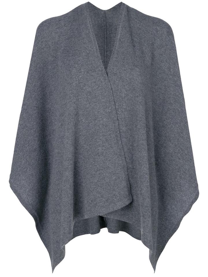 Pringle Of Scotland Cashmere Shawl In Smog - Grey