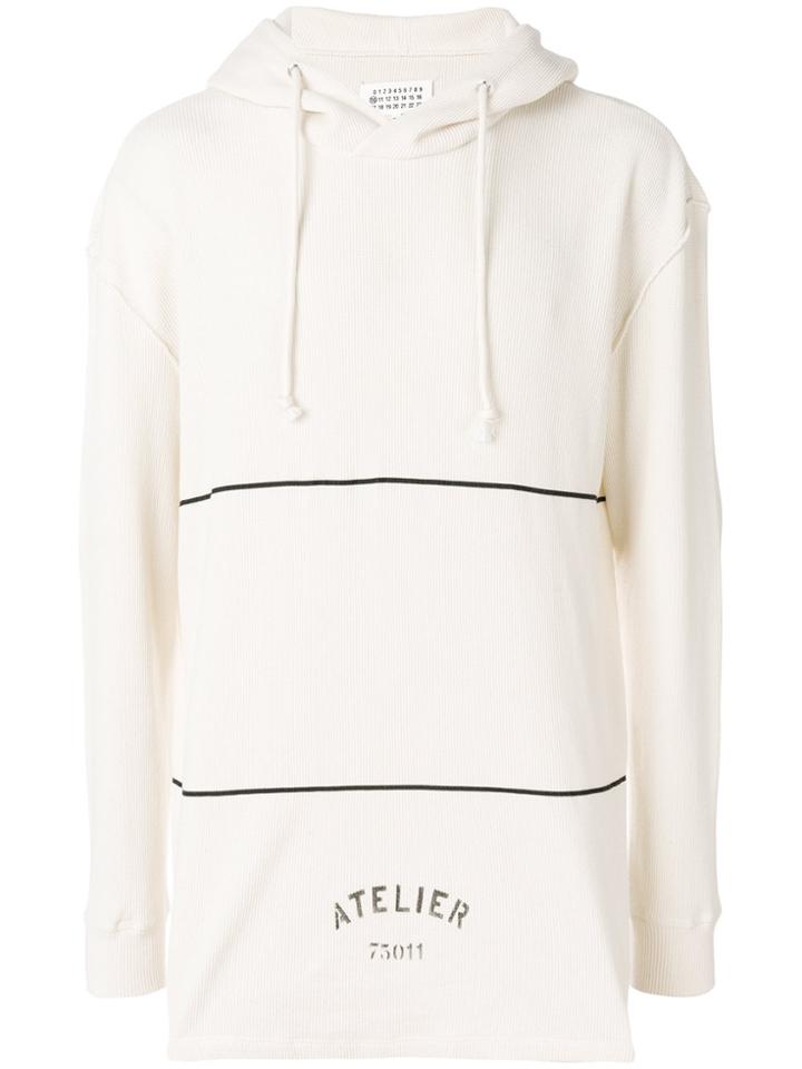 Maison Margiela Atelier Printed Hoodie - Nude & Neutrals
