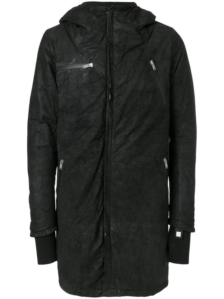 10sei0otto - Zip Pocket Jacket - Men - Cotton/linen/flax/lamb Skin/wool - M, Black, Cotton/linen/flax/lamb Skin/wool