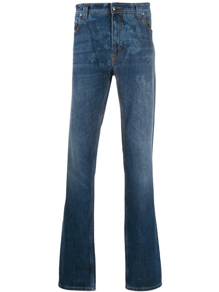 Etro Floral Printed Wide Leg Jeans - Blue