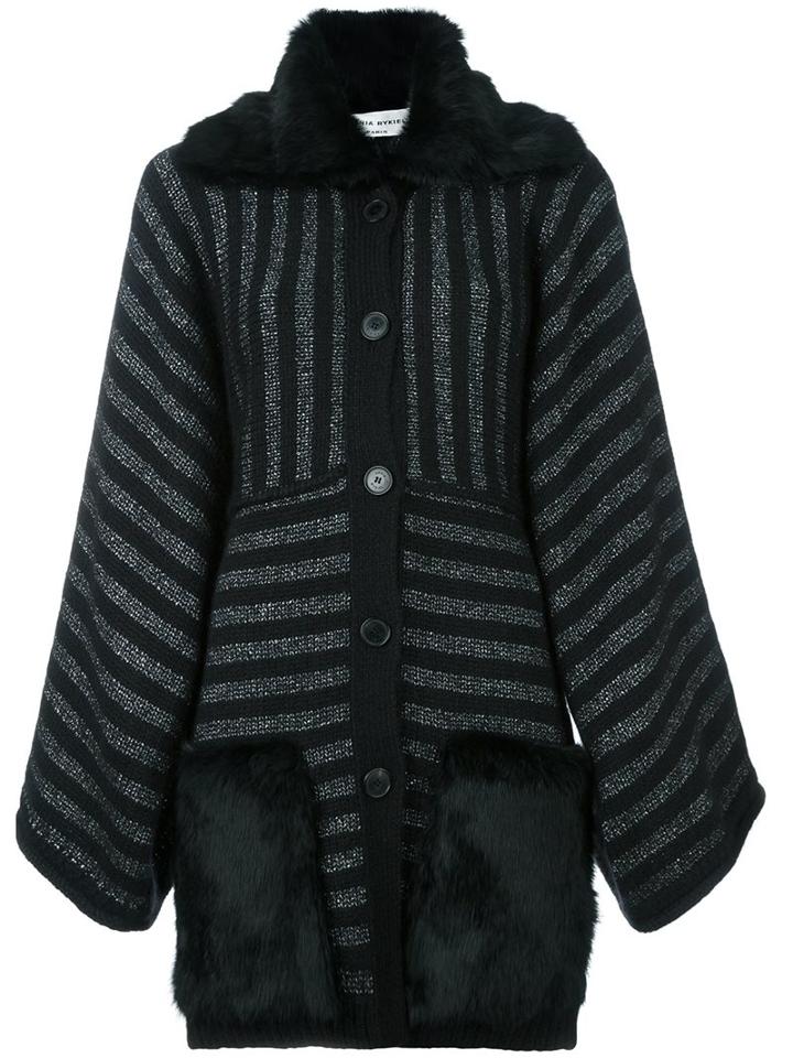 Sonia Rykiel Metallic Striped Mid-length Coat