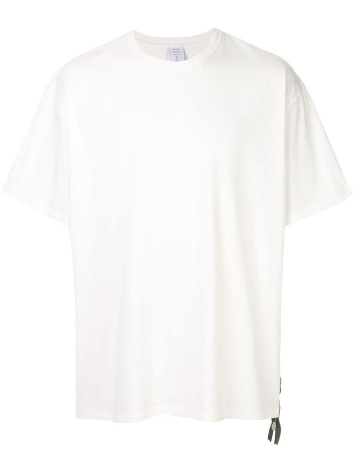 Mr. Gentleman Side Zip T-shirt - White