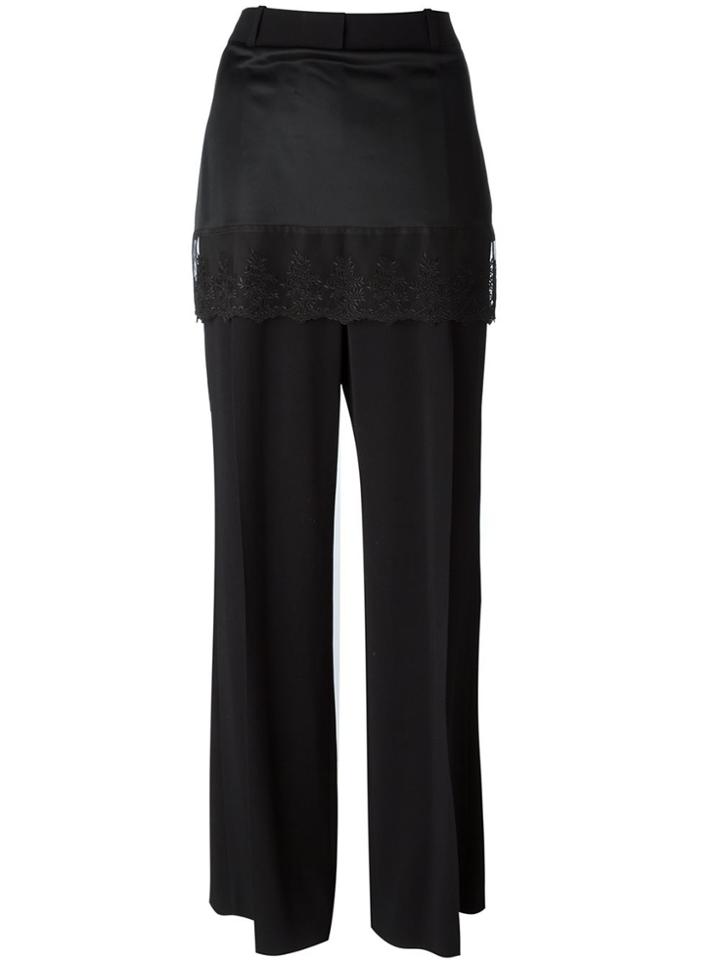 Givenchy Lace Trim Skirt Trousers - Black