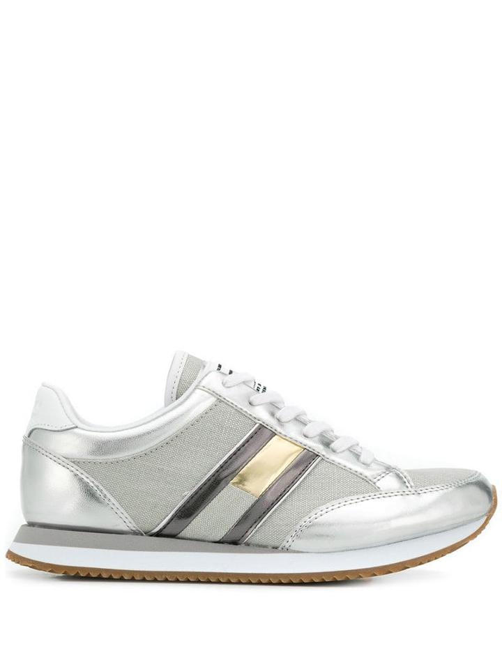 Tommy Jeans Metallic Panel Sneakers - Grey