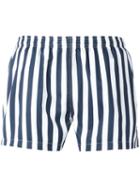 Ron Dorff Striped Swim Shorts, Men's, Size: Xl, Blue, Polyester