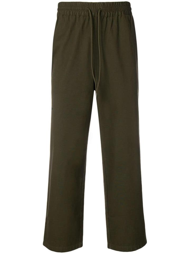 Han Kj0benhavn Embroidered Logo Trousers - Green