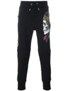 Philipp Plein 'ciquala' Track Pants, Men's, Size: Medium, Black, Polyurethane/polyester/cotton