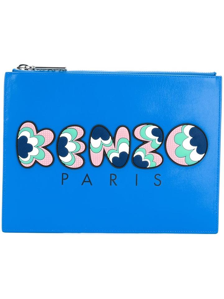 Kenzo 'kenzo Popcorn' Clutch, Women's, Blue