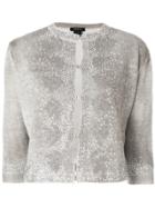 Avant Toi Gemstone Detailed Cardigan - Nude & Neutrals
