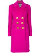 Fausto Puglisi Classic Double Breasted Coat - Pink & Purple