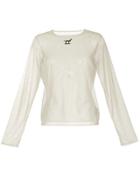 Tu Es Mon Trésor Rocking Horse Mesh Top - Neutrals